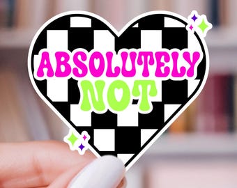 Absolutely Not Vinyl Sticker | 80's Kid Kindle Decal