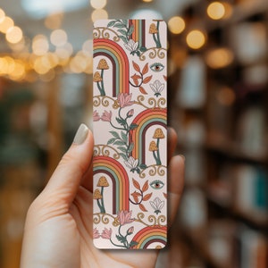 Trippy Mushrooms Bookmark | Bookworm Gifts | Librarian Gift | Book Lover | Gifts for Readers