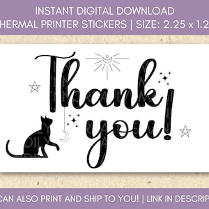 PNG Sticker Download - Danke! - Thermodrucker-Etiketten-Download - 2,25 "x 1,25" - Small Business Sticker -TL51