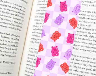 Candy Bears Valentine Bookmark - Romance Reader Bookish Gift
