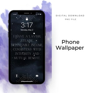Sfondo estetico per iPhone, Legge dell'Assunzione, Ispirazione, Citazioni di Neville Goddard, Manifestazione Sfondo mobile digitale
