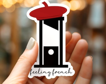 Feeling French Protest Sticker | Vinyl Kindle Decal | Activist Gift | Leftist Book Lover