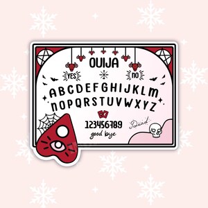 Spirit Board Vinyl Sticker | Durable, Water-Resistant | Kindle, Laptop, Planner | Book Lover Gift, Stocking Stuffer