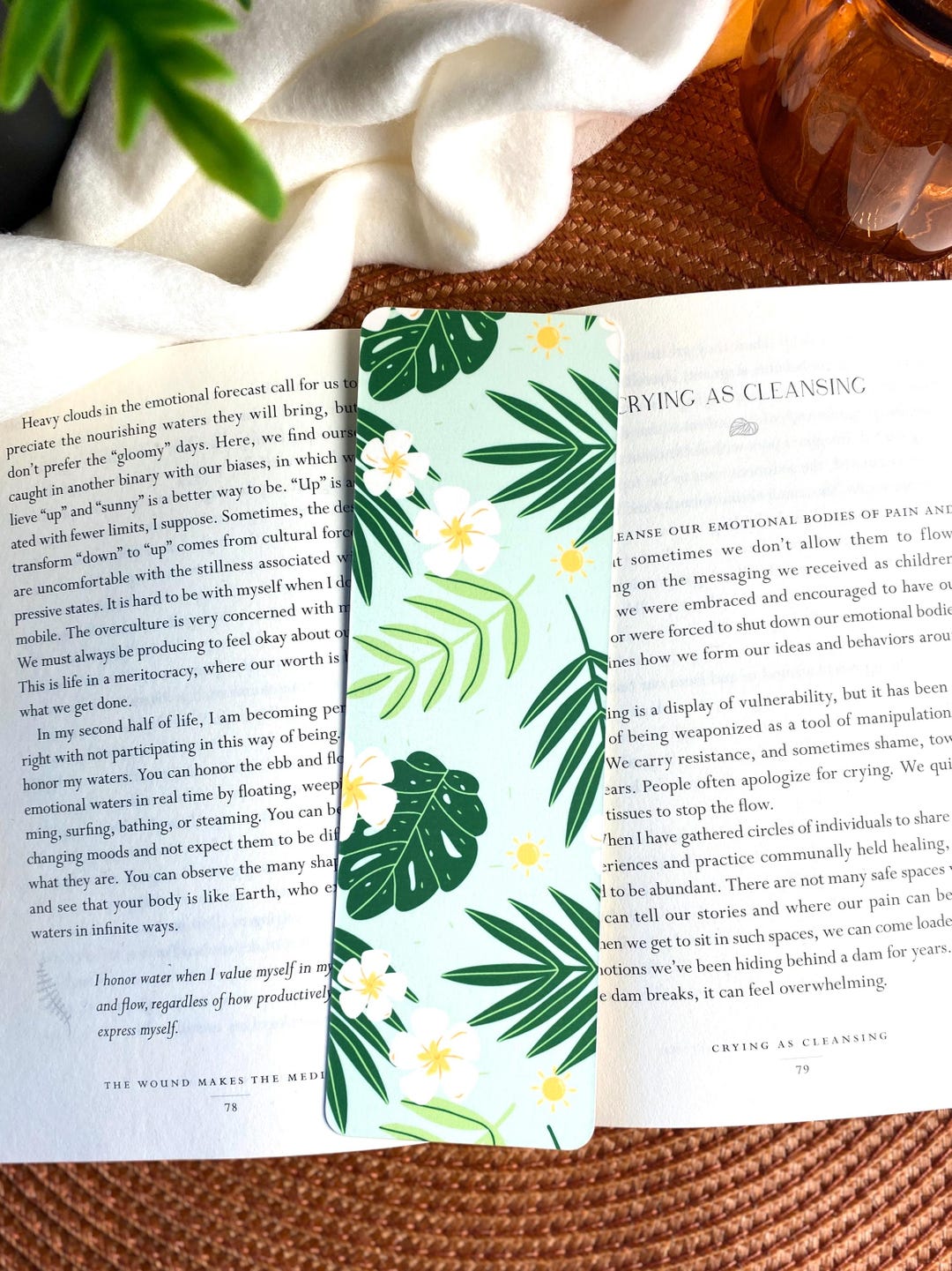 Summer Floral Laminated Bookmark | Plant Lover | Bookworm Gifts ...