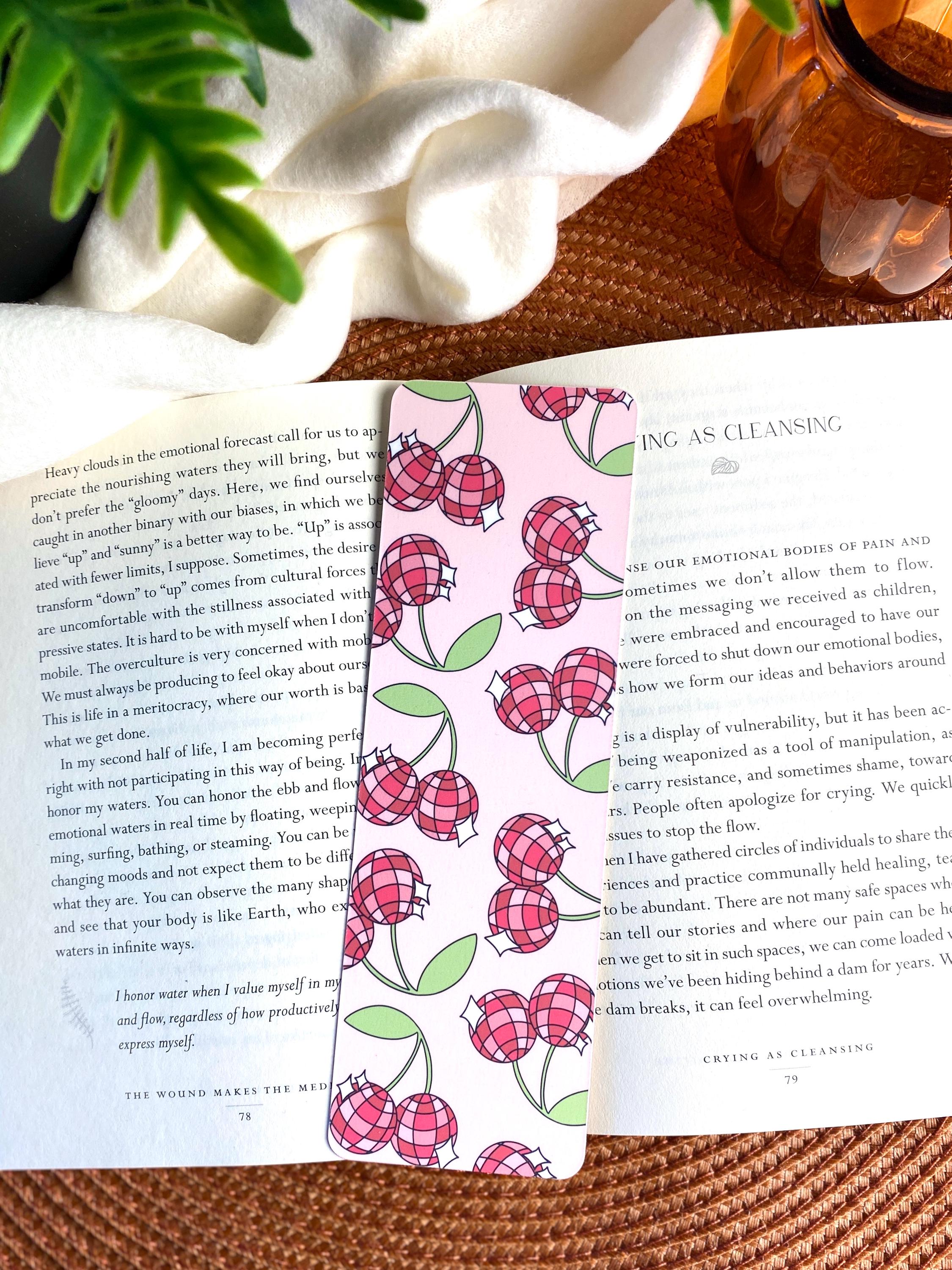 Disco Cherries Bookmark | Bookworm Gifts | Librarian Gift | Book Lover | Gifts for Readers