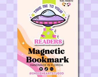 Take Me To Your Readers Magnetic Bookmark | Book Lover