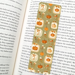 Vintage Pumpkin – Fall Bookmark | Autumn Bookish Bookmark for Readers, Journals, Gifts, Cozy Reading