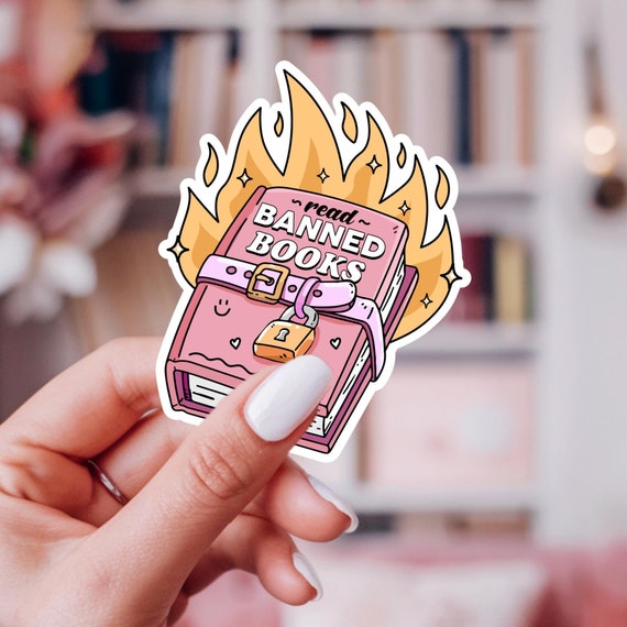 Read Banned Books Sticker - Social Justice, Librarian Gift