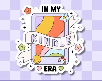 Kindle Era Sticker: Holographic Bookish Vinyl Sticker