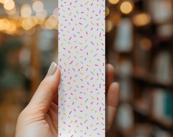 Rainbow Sprinkles Bookmark | Bookworm Gifts | Librarian Gift | Book Lover | Gifts for Readers