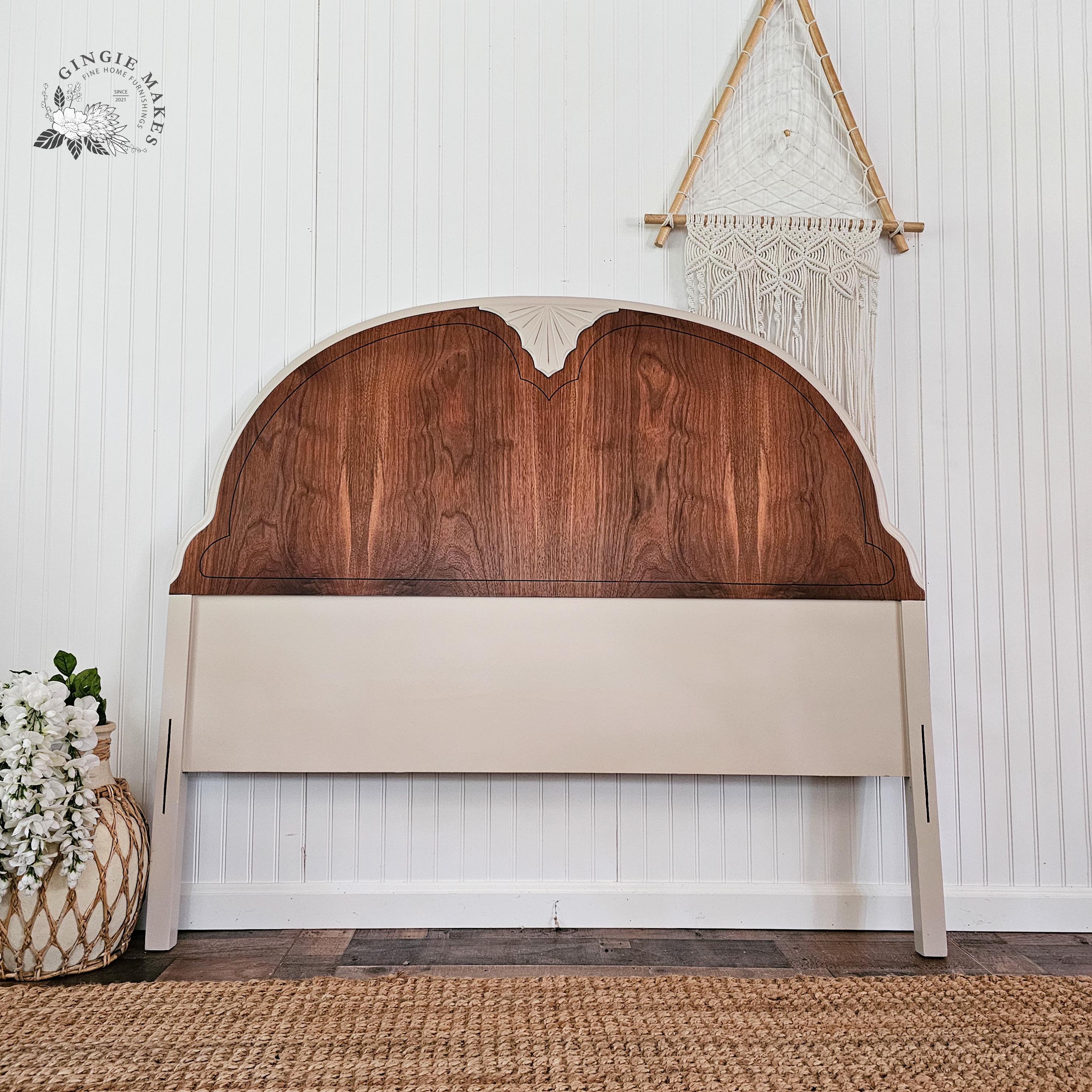 Farmhouse Arched Full Headboard by Ramsey Furniture Co. **read ENTIRE listing prior to purchasing SHIPPING is NOT free