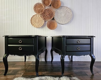 Refinished French Provincial side tables/nightstands