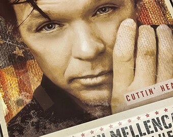 John Mellencamp Album Promo poster Cuttin' Heads