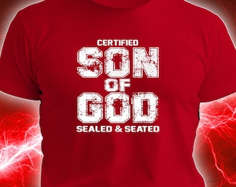 Christian Streetwear "Certified Son" Custom T Shirt für einen christlichen Mann