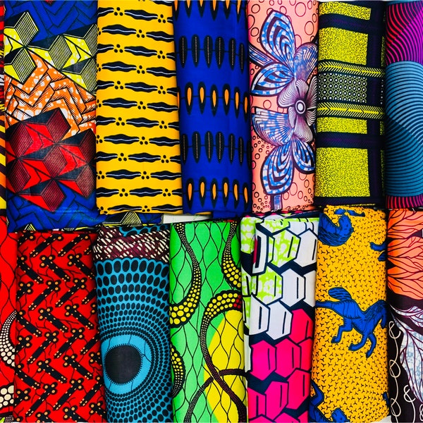 Random FAT QUARTER African Fabric  Bundle/ Craft Fabric/ Quilting Fabric/ Ankara Fat QUARTER Fabric