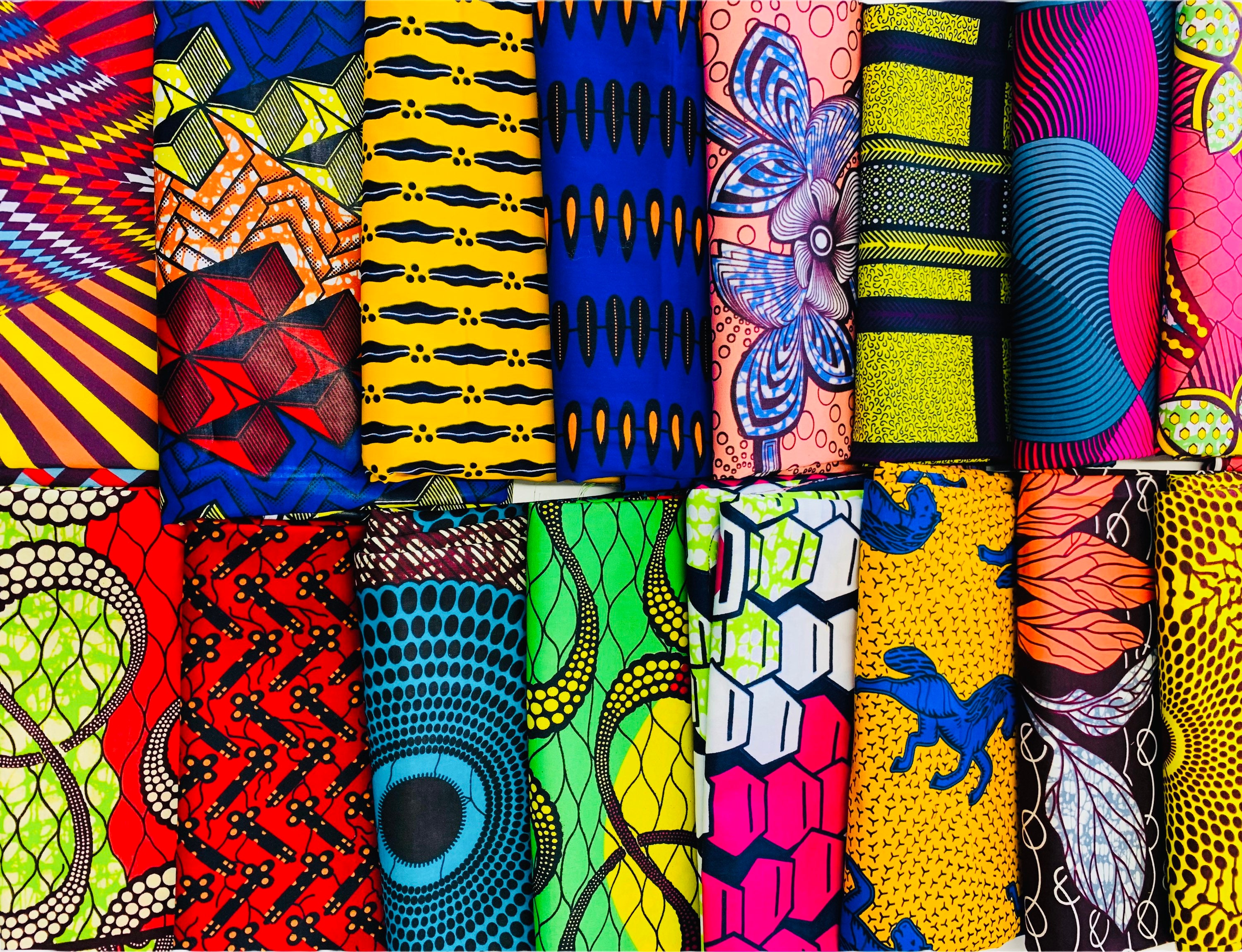 African Print Fabric Fat Quarters, Pack of 20 - Urbanstax