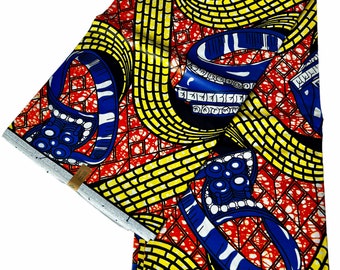 African Fabric/ Ankara Print Fabric/ Wholesale 6 Yards