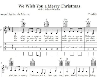 We Wish You A Merry Christmas (Guitar tab)