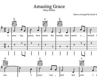 Amazing Grace Easy Guitar Tab