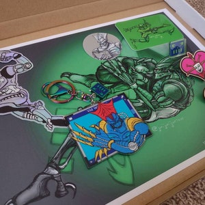 Limited number: Reboot-inspired Bumper Box - Pins, Print, Stickers, Keychain
