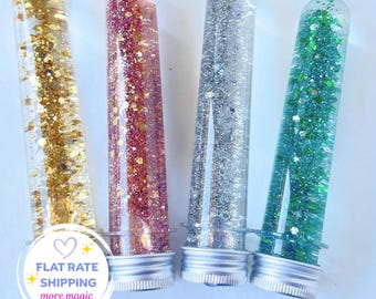 Glitter Potion Sensory Tube: Kids Science Kit Party Favour Montessori Toy