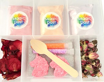 Unicorn Magic Potion Box Sensory Fizz Outdoor Play STEM Mud Kitchen Gifts for kids Birthday gift Potion play Potion Making Magic Spells