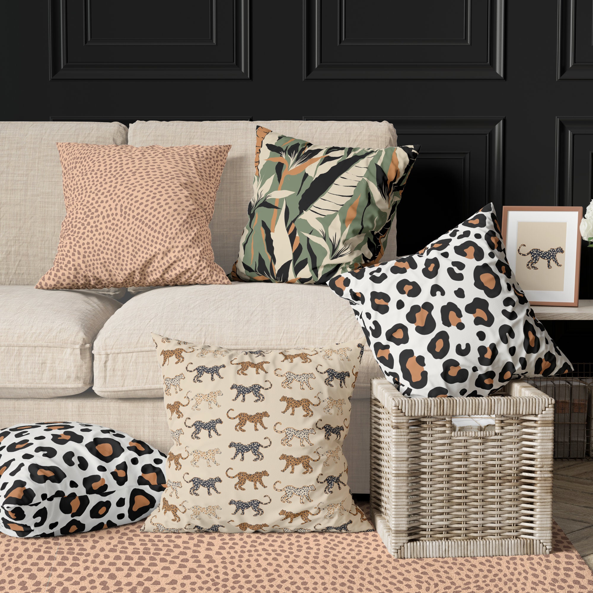 Cheetah Throw Pillows to Match Any Room's Decor