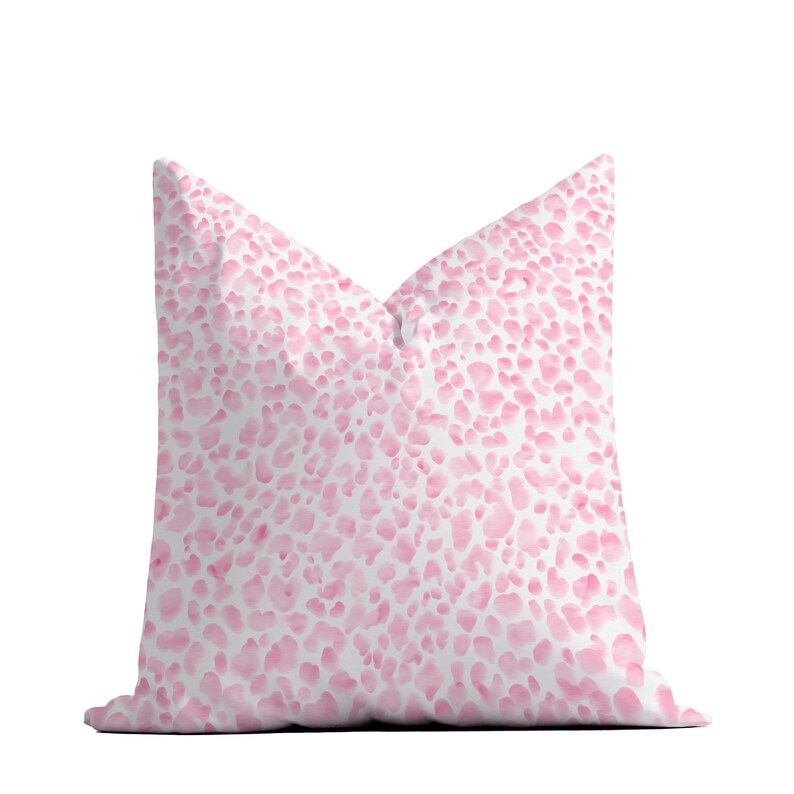 Southern Preppy Pink Cheetah Spots Nursery Pillow main image 1