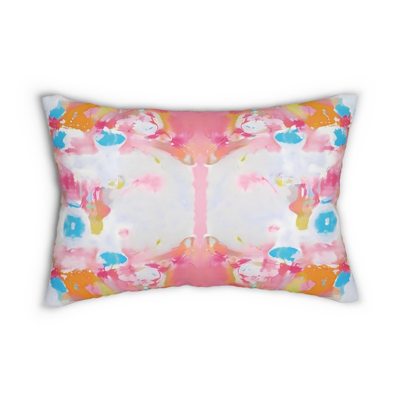 Butterfly Watercolor Throw Pillow, Preppy Home Decor, Modern, Abstract