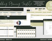 Comprehensive Wedding Planning Template, Wedding Budget Tracker, Wedding Spreadsheet, Wedding Guest List Tracker, Wedding Google Sheet