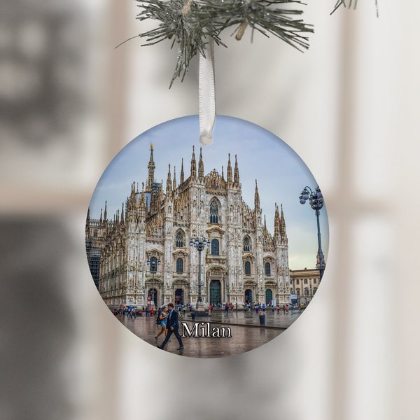 Milan Dome Souvenir, Ceramic Ornament Milan , Milano Vacation, Travel Souvenir, Vacation ornament, Italy Souvenir, Italia