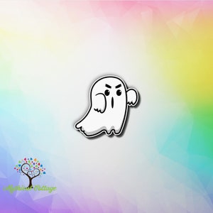 Halloween Ghost Water Resistant Vinyl Sticker