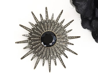 Vintage Heidi Daus Starburst Pavé Crystals Brooch