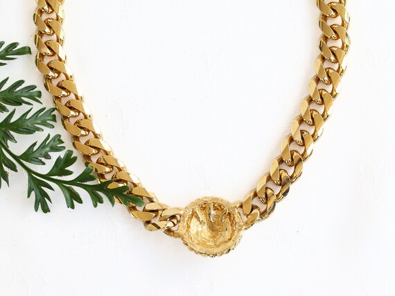 Vintage Anne Klein Couture Goldfilled Lion Neckla… - image 7