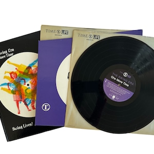 Vintage Vinyl Records Book Set 1972, TimeLife Swing Era, Jazz and Blues Classics, by Billy May, David Cavanaugh, Tommy Dorsey, Artie Shaw