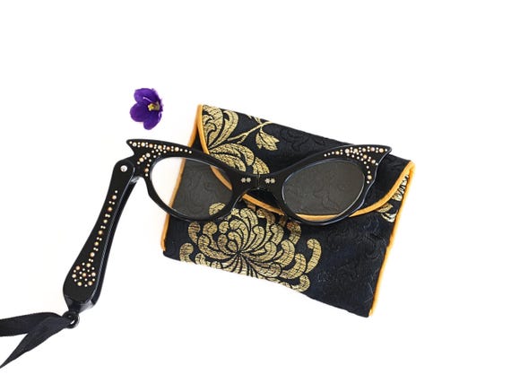 Folding lorgnette reading glasses hotsell