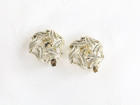 Vintage Star Jewelry Gold-Silver Tone Clip Earrin… - image 4