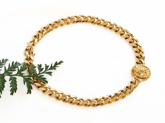 Vintage Anne Klein Couture Goldfilled Lion Neckla… - image 4