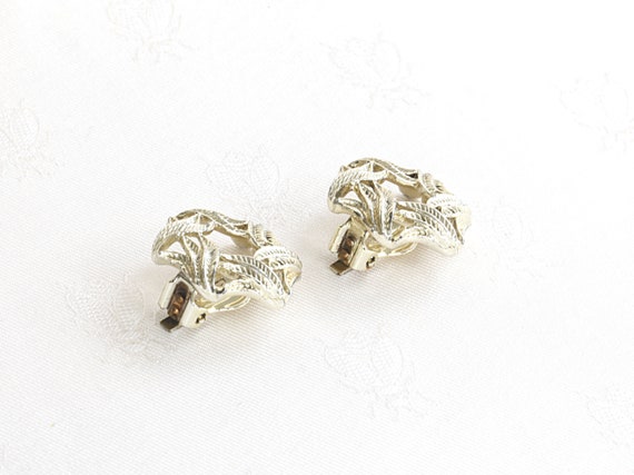 Vintage Star Jewelry Gold-Silver Tone Clip Earrin… - image 8