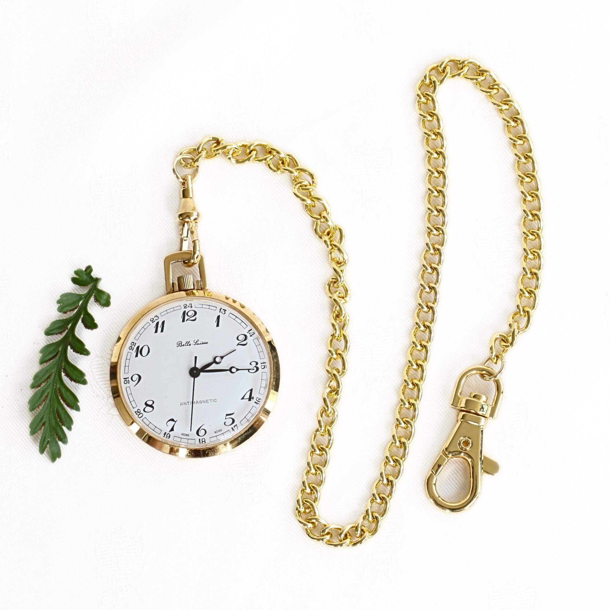Vintage Belle Luisse Mechanical Pocket Watch With Goldtone  display picture 2