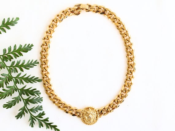 Vintage Anne Klein Couture Goldfilled Lion Neckla… - image 2