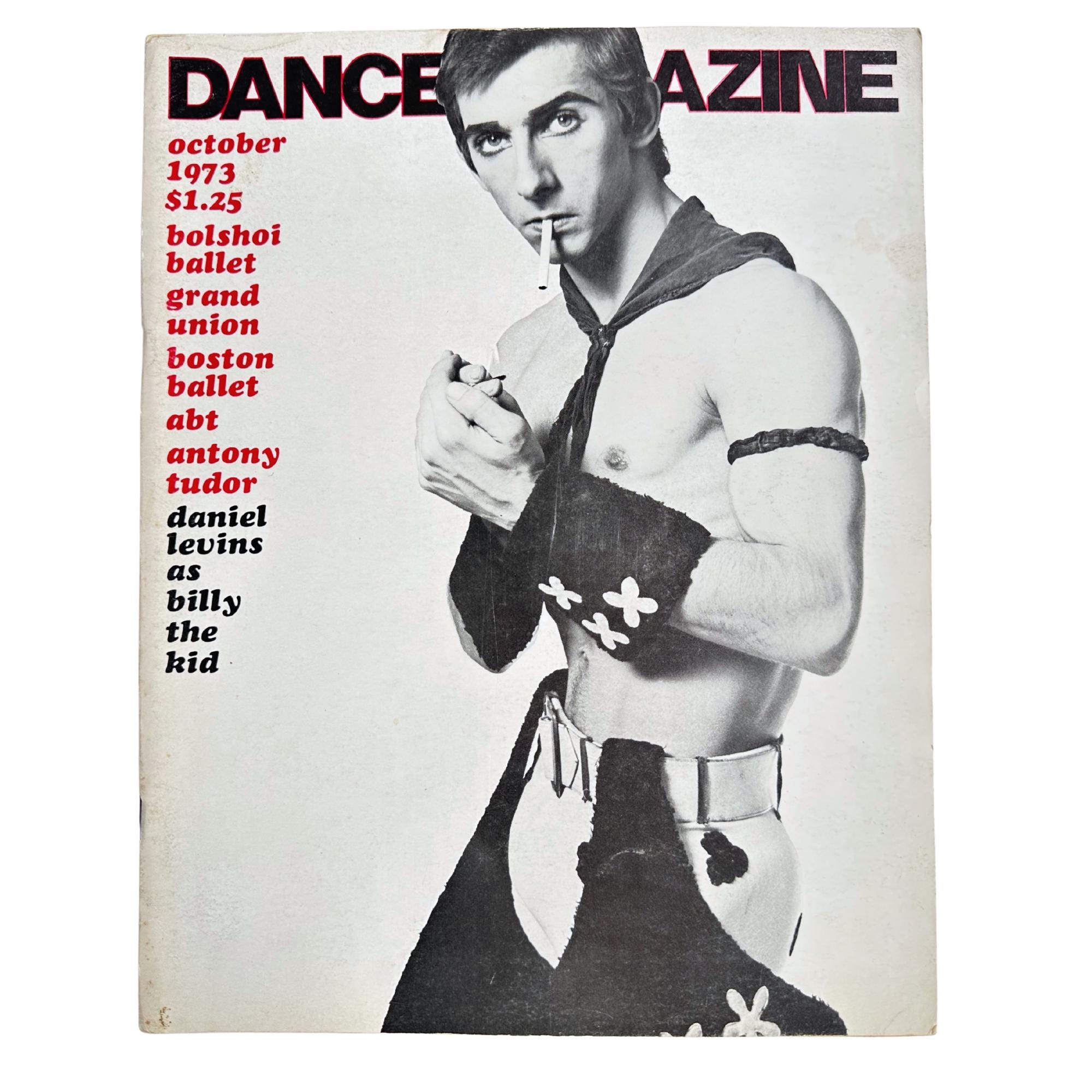 【希少】dancing man アメリカホビー Vintage Dancemagazine October 1973, Daniel Levins Billy the Kid