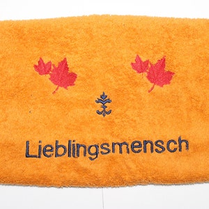 Personalized towel / bath towel embroidered