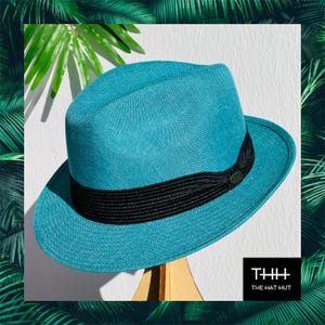 Mint Fedora Hat - Etsy display picture 1