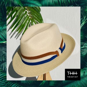 Hybrid Short Brim Fedora 3-Tone Hat