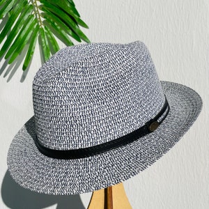 Patterened Paper Braid Fedora