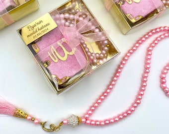 Personalisiertes Koran & Tasbeeh Geschenkset: Islamische Hochzeitsgeschenke