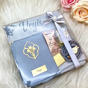 Muslimischer Eid Geschenkset, personalisierter Gebetsteppich, Islamischer Geschenkset, Gebetsteppich, Yaseen Tasbih Geschenk, Geburtstagsgeschenke, Ramadan Geschenk, Ameen Gefälligkeiten