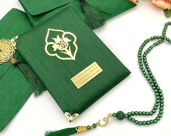 Green Yaseen Tasbeeh Set, Muslim Wedding Favors, Islamic Gift Set, Hajj Gifts, Birthday Gift, Mawlid Gift, Islamic Favors, Eid Favors,