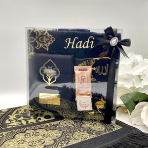 Prayer Mat Islam, Ramadan Favors, Personalized Prayer Rug, Islamic Gift, Yaseen Tasbih Gift Box, Muslim Eid Gift, Wedding Gifts, Nikkah Gift